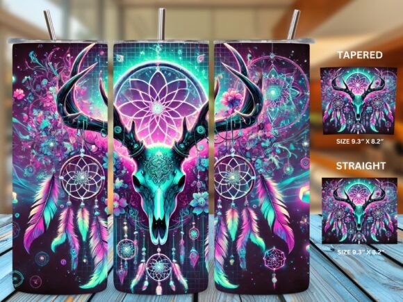 Boho Western 20 Oz Tumbler Wrap PNG Review