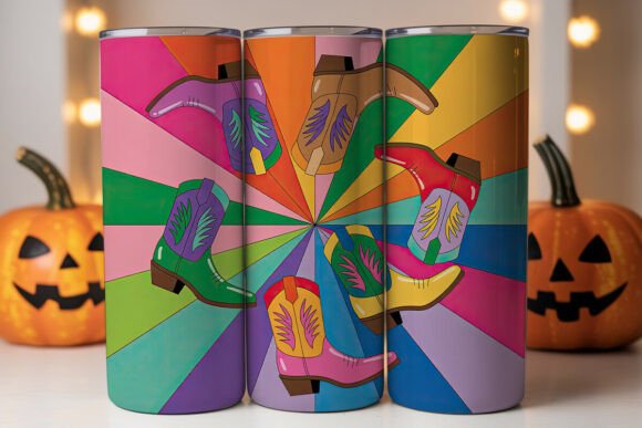 Colorful Cowboy Boots 20oz Tumbler Wrap Review
