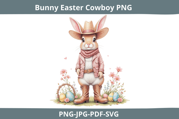 Easter Bunny Cowboy Png Review