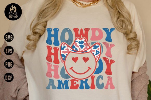 Howdy America Patriotic SVG, 4th of July