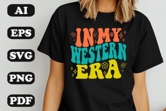 In My Western Era Retro Wavy T-Shirt Design Review