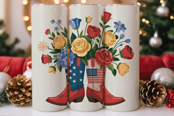 Patriotic Cowboy Boots Floral Tumbler Review: A Designer’s Take