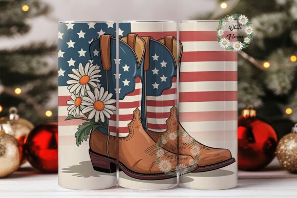 Patriotic Cowboy Boots Tumbler Wrap Review