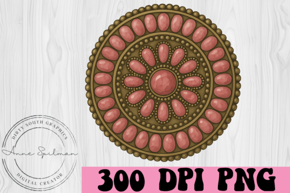Pink Stone Concho Western Theme Review