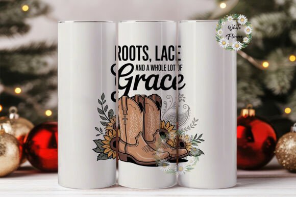 Rustic Grace Cowboy Boots 20oz Tumbler Design Review