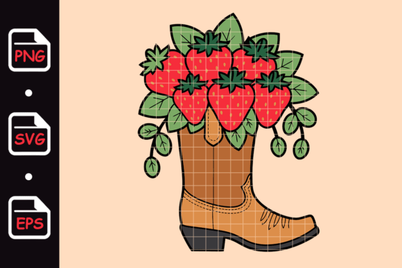 Strawberry Cowboy Boot with Leaves Review