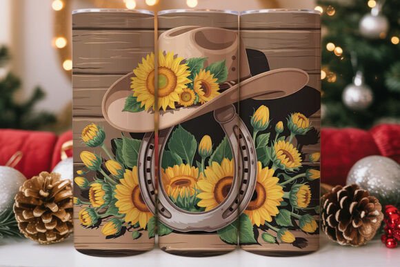 Sunflower Cowboy Hat Tumbler Wrap Review for Embroidery Projects