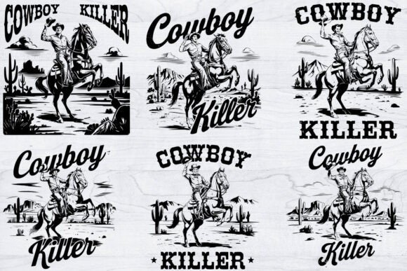 Western Cowboy Killers T-shirt Bundle