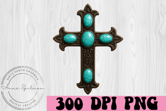 Western Turquoise Cross Clip Art Review